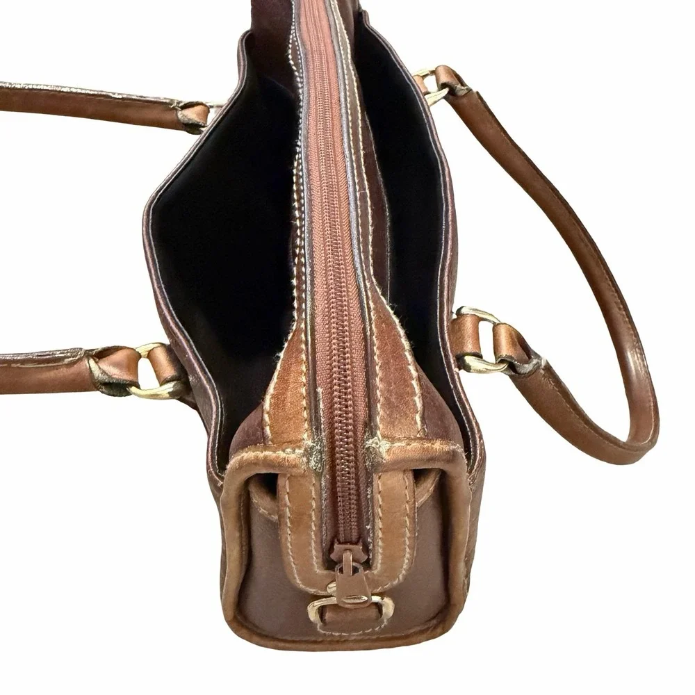 Vintage Allen Edward Brown‎ Purse Handbag